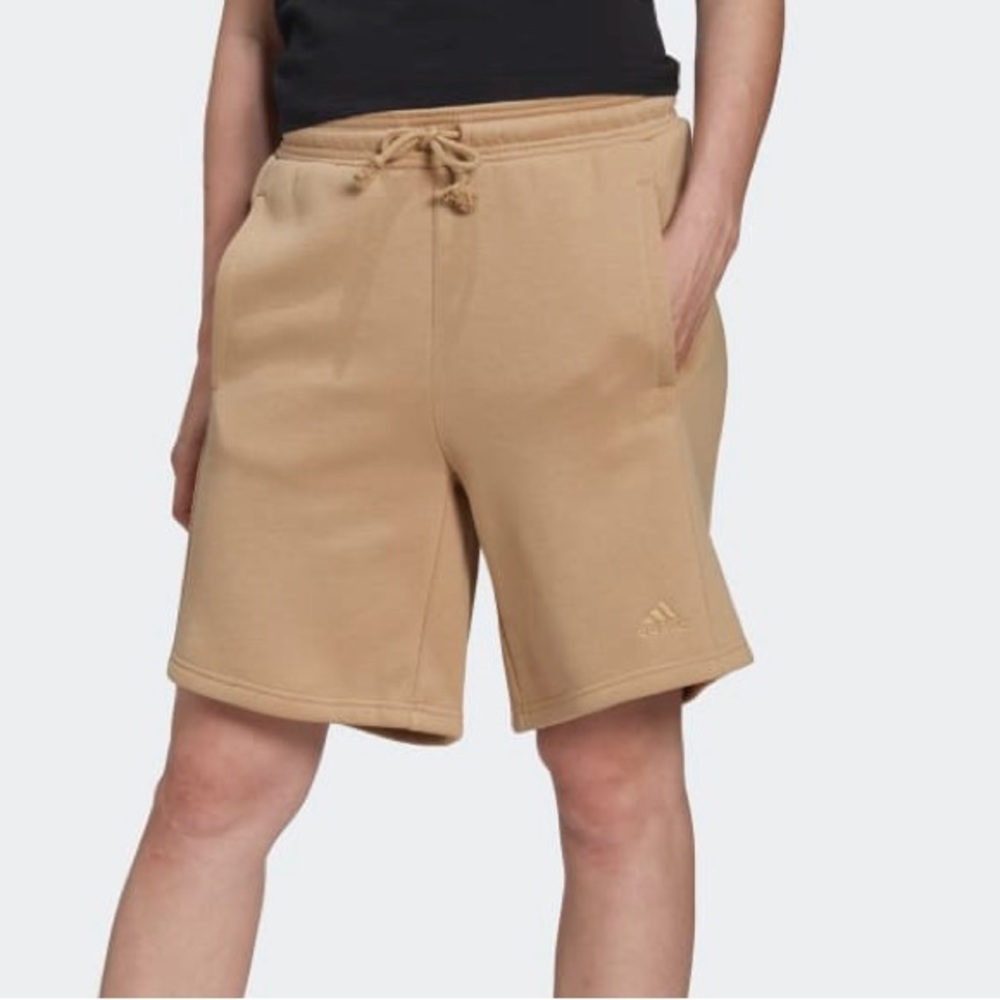 Beige adidas Fleece Shorts